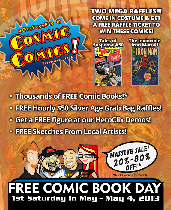 Free Comic Book Day 2013, Cosmic Comics, Las Vegas