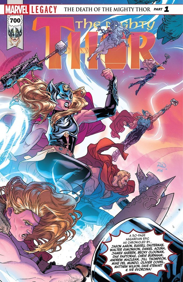 mighty thor 700,jason aaron,marvel legacy,cosmic comics